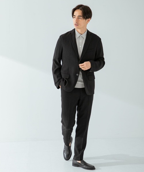 URBAN RESEARCH ROSSO MEN（アーバンリサーチロッソメン）の「『XLサイズあり』『セットアップ対応』サマーツイードテーパードパンツ（スーツパンツ・メンズ・ネイビー/ブラック・MEDIUM/LARGE/X-LARGE）」の13枚目の写真