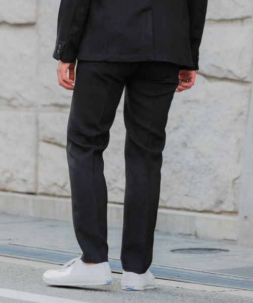 URBAN RESEARCH ROSSO MEN（アーバンリサーチロッソメン）の「『XLサイズあり』『セットアップ対応』サマーツイードテーパードパンツ（スーツパンツ・メンズ・ネイビー/ブラック・MEDIUM/LARGE/X-LARGE）」の19枚目の写真