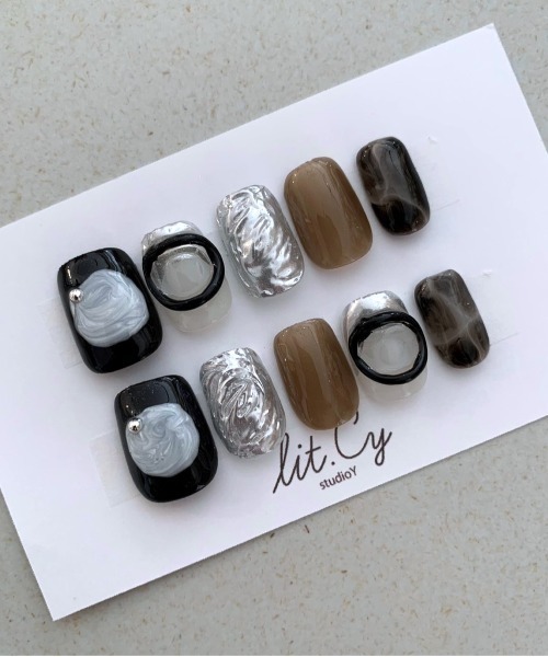 lit.Cy(リットシー)のlit.Cy ネイルチップ(ネイルシール/ネイルチップ)