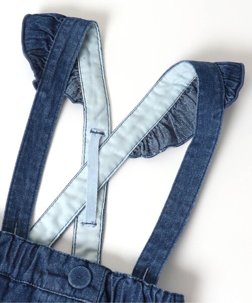 apres les cours（アプレレクール）の「フリル2WAYスカラップジャンパースカート（ジャンパースカート・キッズ・アイボリー/インディゴブルー・80/140/110/100/90/130/120）」の10枚目の写真