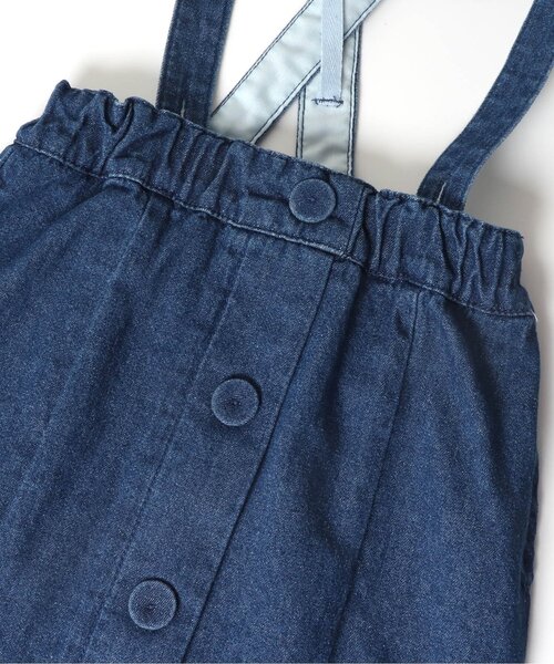 apres les cours（アプレレクール）の「フリル2WAYスカラップジャンパースカート（ジャンパースカート・キッズ・アイボリー/インディゴブルー・80/140/110/100/90/130/120）」の17枚目の写真