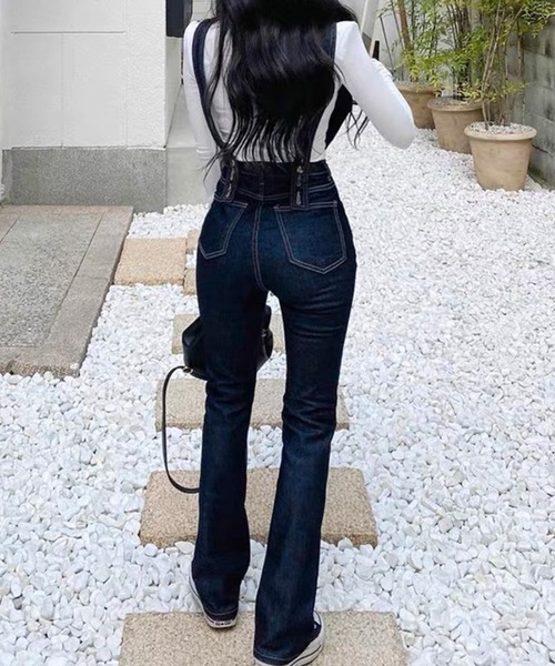 SPIGA（スピーガ）の「ﾃﾞﾆﾑｻﾛﾍﾟｯﾄ（サロペット/オーバーオール・レディース・ブルー/ブラック・FREE）」の5枚目の写真