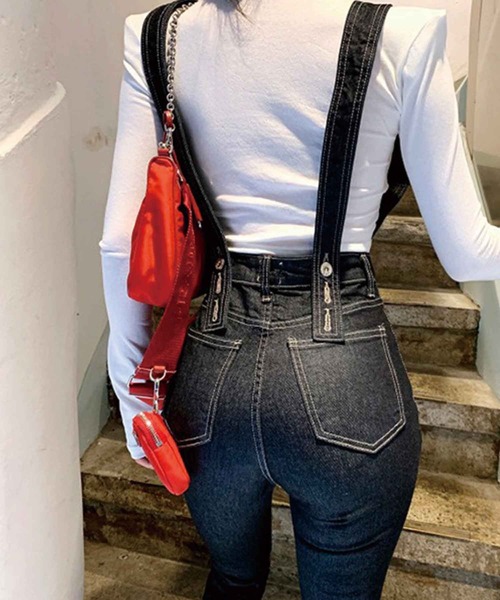 SPIGA（スピーガ）の「ﾃﾞﾆﾑｻﾛﾍﾟｯﾄ（サロペット/オーバーオール・レディース・ブルー/ブラック・FREE）」の11枚目の写真