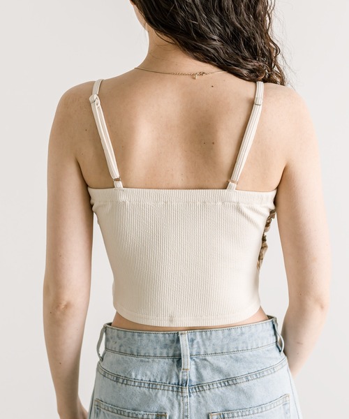 mystic（ミスティック）の「プリントレイヤードキャミソール（キャミソール・レディース・パープル/イエロー/オリーブ・FREE）」の5枚目の写真