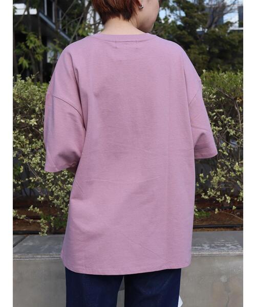 BEVERLY HILLS POLO CLUB（ビバリーヒルズポロクラブ）の「B.H POLO CLUB フロントロゴ刺繍 TEE（Tシャツ/カットソー・レディース・ブラック/オフホワイト/ピンク・FREE）」の6枚目の写真