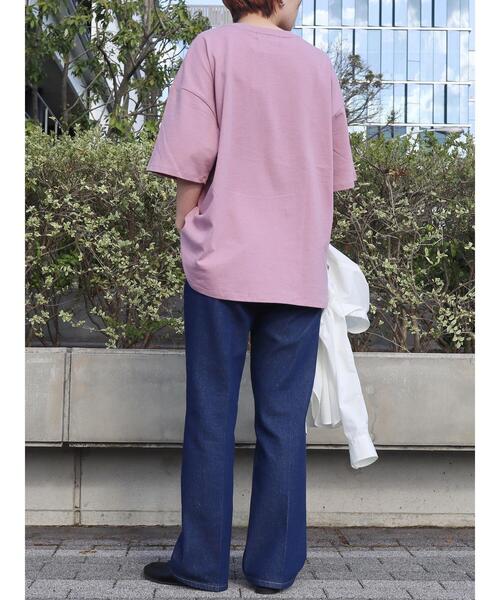 BEVERLY HILLS POLO CLUB（ビバリーヒルズポロクラブ）の「B.H POLO CLUB フロントロゴ刺繍 TEE（Tシャツ/カットソー・レディース・ブラック/オフホワイト/ピンク・FREE）」の7枚目の写真