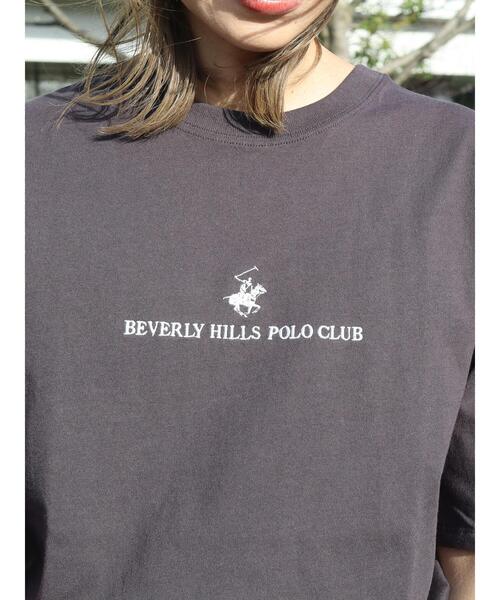 BEVERLY HILLS POLO CLUB（ビバリーヒルズポロクラブ）の「B.H POLO CLUB フロントロゴ刺繍 TEE（Tシャツ/カットソー・レディース・ブラック/オフホワイト/ピンク・FREE）」の14枚目の写真