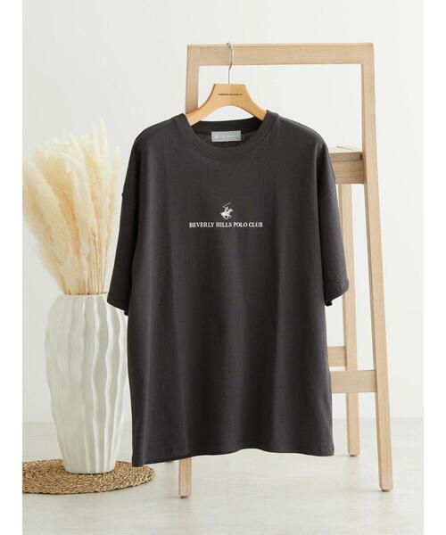 BEVERLY HILLS POLO CLUB（ビバリーヒルズポロクラブ）の「B.H POLO CLUB フロントロゴ刺繍 TEE（Tシャツ/カットソー・レディース・ブラック/オフホワイト/ピンク・FREE）」の19枚目の写真