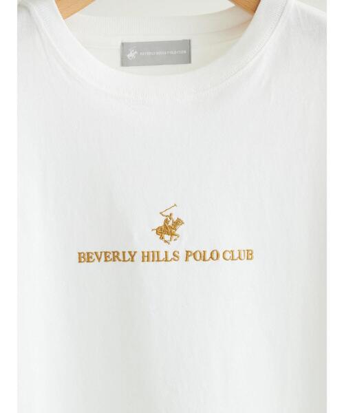 BEVERLY HILLS POLO CLUB（ビバリーヒルズポロクラブ）の「B.H POLO CLUB フロントロゴ刺繍 TEE（Tシャツ/カットソー・レディース・ブラック/オフホワイト/ピンク・FREE）」の21枚目の写真