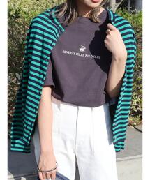 BEVERLY HILLS POLO CLUB | B.H POLO CLUB フロントロゴ刺繍 TEE(Tシャツ/カットソー)