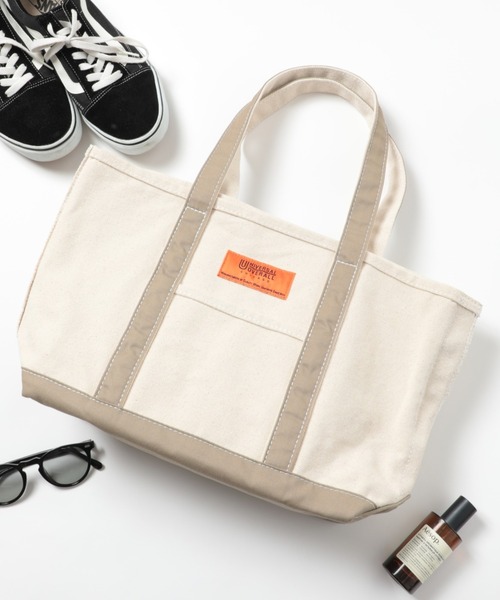 UNIVERSAL OVERALL(ユニバーサルオーバーオール)の「【UNIVERSAL OVERALL】UO TOTE BAG (MEDIUM) UVO-151(トートバッグ・メンズ・ブラック/ネイビー/ベージュ/オレンジ・FREE)」の7枚目の写真