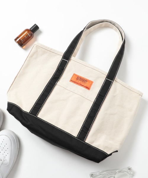 UNIVERSAL OVERALL(ユニバーサルオーバーオール)の「【UNIVERSAL OVERALL】UO TOTE BAG (MEDIUM) UVO-151(トートバッグ・メンズ・ブラック/ネイビー/ベージュ/オレンジ・FREE)」の12枚目の写真