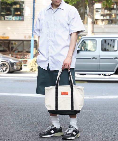 UNIVERSAL OVERALL(ユニバーサルオーバーオール)の「【UNIVERSAL OVERALL】UO TOTE BAG (MEDIUM) UVO-151(トートバッグ・メンズ・ブラック/ネイビー/ベージュ/オレンジ・FREE)」の14枚目の写真