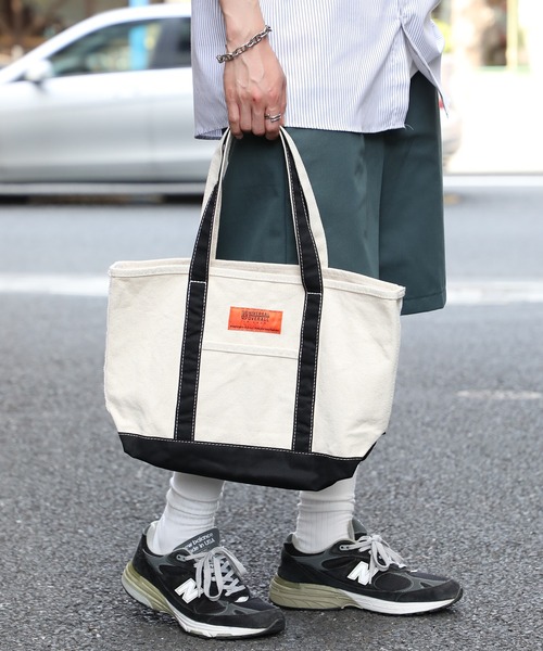 UNIVERSAL OVERALL(ユニバーサルオーバーオール)の「【UNIVERSAL OVERALL】UO TOTE BAG (MEDIUM) UVO-151(トートバッグ・メンズ・ブラック/ネイビー/ベージュ/オレンジ・FREE)」の15枚目の写真