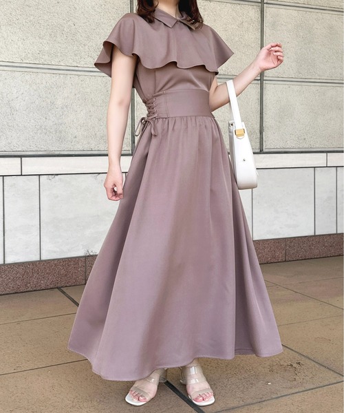 apres jour(アプレジュール)の「ケープデザインワンピース【ZOZOTOWN限定アイテム】(ワンピース・レディース・モカ/アイボリー/ピンクベージュ/ネイビー・X-LARGE/フリー)」の17枚目の写真