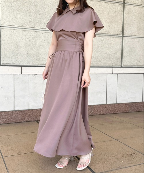 apres jour(アプレジュール)の「ケープデザインワンピース【ZOZOTOWN限定アイテム】(ワンピース・レディース・モカ/アイボリー/ピンクベージュ/ネイビー・X-LARGE/フリー)」の18枚目の写真