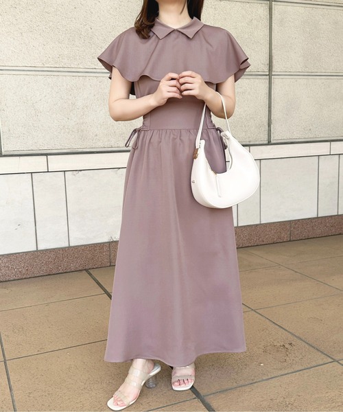 apres jour(アプレジュール)の「ケープデザインワンピース【ZOZOTOWN限定アイテム】(ワンピース・レディース・モカ/アイボリー/ピンクベージュ/ネイビー・X-LARGE/フリー)」の19枚目の写真