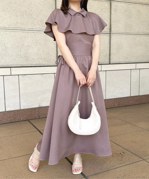 apres jour(アプレジュール)の「ケープデザインワンピース【ZOZOTOWN限定アイテム】(ワンピース・レディース・モカ/アイボリー/ピンクベージュ/ネイビー・X-LARGE/フリー)」の20枚目の写真