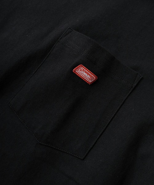 COLEMAN（コールマン）の「【Coleman/コールマン】 別注 ワンポイントロゴ刺繍＆ランタンイラスト バックプリント ポケット付き半袖Tシャツ/ クルーネックショートスリーブTシャツ/ルーズシルエット（Tシャツ/カットソー・メンズ・ブラック/ホワイト・M/L/XL）」の11枚目の写真