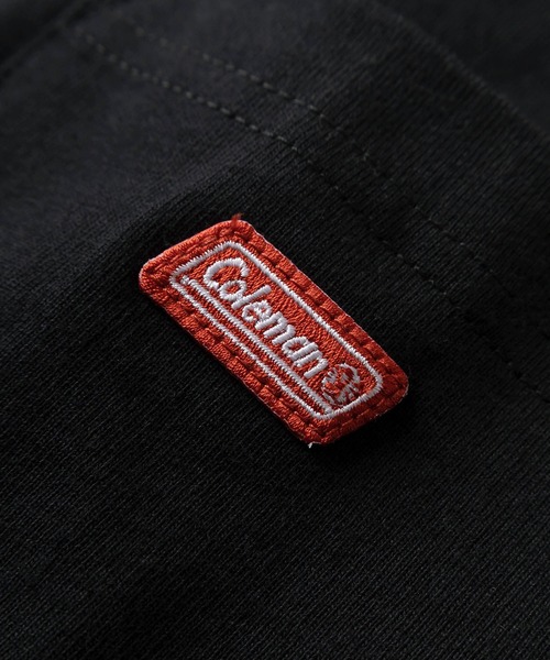 COLEMAN（コールマン）の「【Coleman/コールマン】 別注 ワンポイントロゴ刺繍＆ランタンイラスト バックプリント ポケット付き半袖Tシャツ/ クルーネックショートスリーブTシャツ/ルーズシルエット（Tシャツ/カットソー・メンズ・ブラック/ホワイト・M/L/XL）」の14枚目の写真