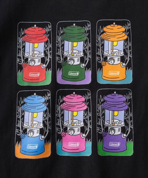 COLEMAN（コールマン）の「【Coleman/コールマン】 別注 ワンポイントロゴ刺繍＆ランタンイラスト バックプリント ポケット付き半袖Tシャツ/ クルーネックショートスリーブTシャツ/ルーズシルエット（Tシャツ/カットソー・メンズ・ブラック/ホワイト・M/L/XL）」の4枚目の写真