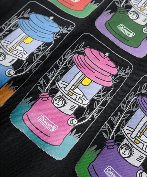 COLEMAN（コールマン）の「【Coleman/コールマン】 別注 ワンポイントロゴ刺繍＆ランタンイラスト バックプリント ポケット付き半袖Tシャツ/ クルーネックショートスリーブTシャツ/ルーズシルエット（Tシャツ/カットソー・メンズ・ブラック/ホワイト・M/L/XL）」の6枚目の写真