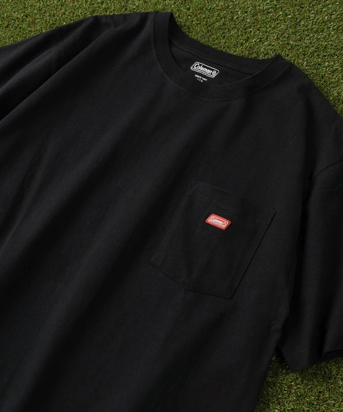 COLEMAN（コールマン）の「【Coleman/コールマン】 別注 ワンポイントロゴ刺繍＆ランタンイラスト バックプリント ポケット付き半袖Tシャツ/ クルーネックショートスリーブTシャツ/ルーズシルエット（Tシャツ/カットソー・メンズ・ブラック/ホワイト・M/L/XL）」の12枚目の写真