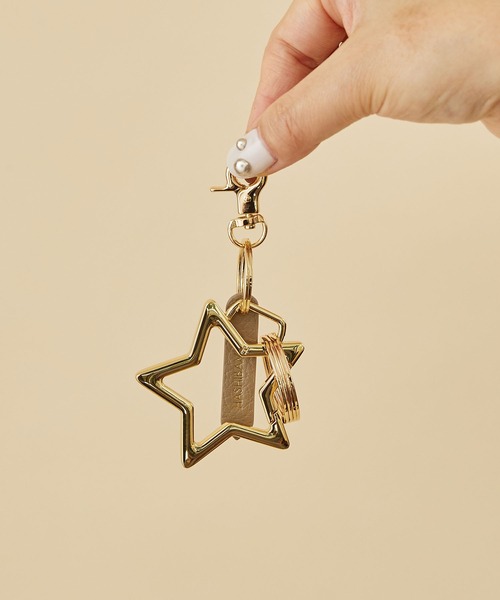 HASHIBAMI(ハシバミ)の「【HASHIBAMI】スターカラビナ キーリング(キーホルダー・レディース・ゴールド系1/ゴールド系2/シルバー・FREE)」の10枚目の写真