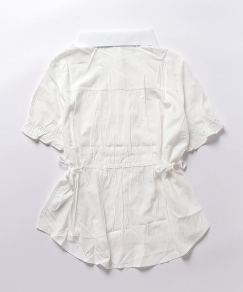 nuanti(ニュアンティ)の「ウエストギャザーリボン付フリル半袖シャツ(シャツ/ブラウス・レディース・ホワイト/グリーン/ピンク・M/L/XL/XXL)」の20枚目の写真