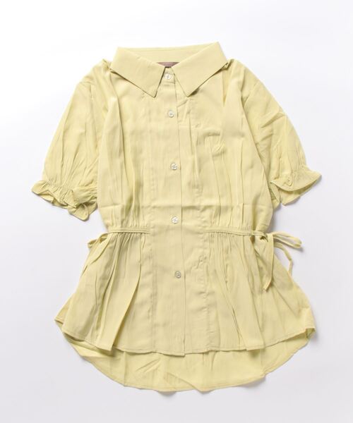 nuanti(ニュアンティ)の「ウエストギャザーリボン付フリル半袖シャツ(シャツ/ブラウス・レディース・ホワイト/グリーン/ピンク・M/L/XL/XXL)」の17枚目の写真