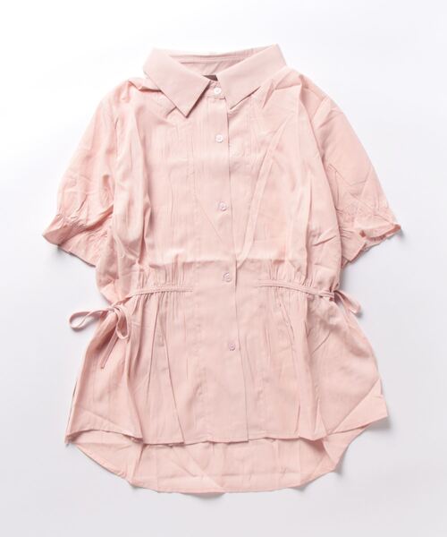 nuanti(ニュアンティ)の「ウエストギャザーリボン付フリル半袖シャツ(シャツ/ブラウス・レディース・ホワイト/グリーン/ピンク・M/L/XL/XXL)」の19枚目の写真