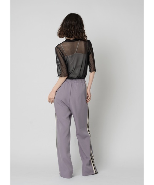 Adoon plain（アドーンプレーン）の「シアートップス / 半袖（Tシャツ/カットソー・レディース・ライトブルー/ブラック系その他/ライトパープル/ブラック・FREE）」の12枚目の写真