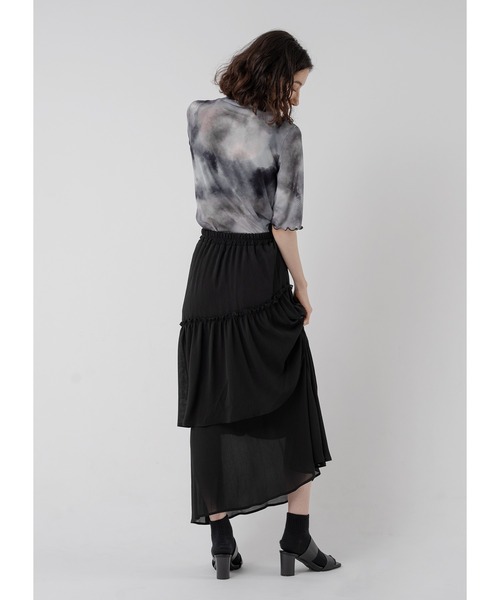 Adoon plain（アドーンプレーン）の「シアートップス / 半袖（Tシャツ/カットソー・レディース・ライトブルー/ブラック系その他/ライトパープル/ブラック・FREE）」の5枚目の写真