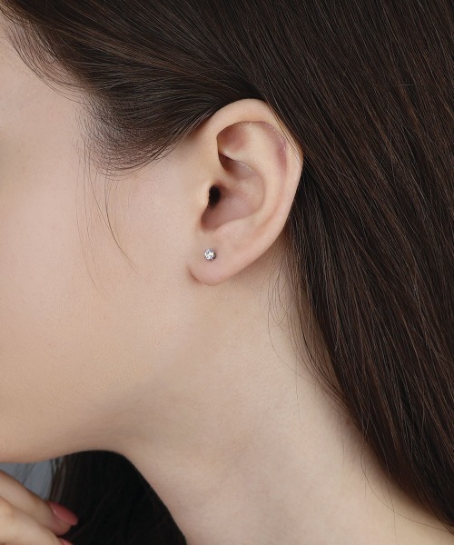 e.m. キュービックジルコニア ピアス 2個セット ZP-11】キュービックジルコニア ピアス | BRIDE ME