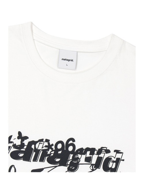 [ MAHAGRID]★25SS★韓国人気★WASHED CURVED TEE mahagrid/マハグリッド』 NEW WAVE TEE/ニューウェーブ Tシャツ