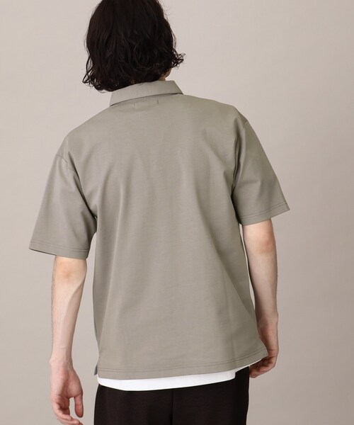 THE SHOP TK （ザ ショップ ティーケー ）の「◆【毛羽立ちにくい】スムーススキッパーポロシャツ（ポロシャツ・メンズ・ブルー/オフホワイト/ベージュ/ネイビー・04/03/02）」の18枚目の写真