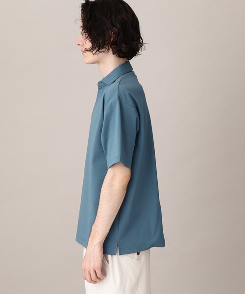 THE SHOP TK （ザ ショップ ティーケー ）の「◆【毛羽立ちにくい】スムーススキッパーポロシャツ（ポロシャツ・メンズ・ブルー/オフホワイト/ベージュ/ネイビー・04/03/02）」の16枚目の写真