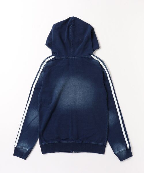 8(eight)(エイト)の「ラインデニムパーカー(パーカー・メンズ・ネイビー系/ネイビー・MEDIUM/X-LARGE/SMALL/LARGE)」の3枚目の写真