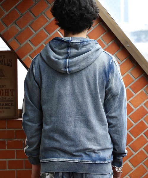 8(eight)（エイト）の「ラインデニムパーカー（パーカー）」 - WEAR