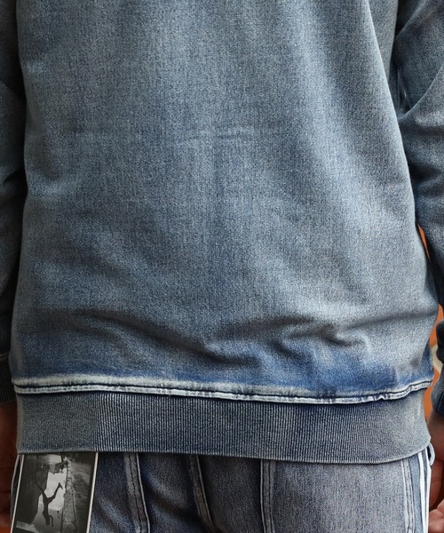 8(eight)(エイト)の「ラインデニムパーカー(パーカー・メンズ・ネイビー系/ネイビー・MEDIUM/X-LARGE/SMALL/LARGE)」の8枚目の写真