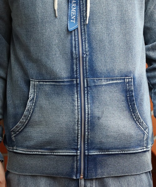 8(eight)(エイト)の「ラインデニムパーカー(パーカー・メンズ・ネイビー系/ネイビー・MEDIUM/X-LARGE/SMALL/LARGE)」の14枚目の写真