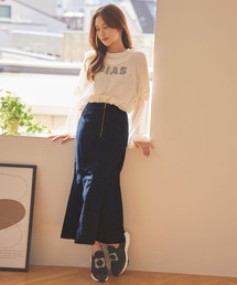 [ 小澤美里さんコラボ ] デニムマーメイドスカート