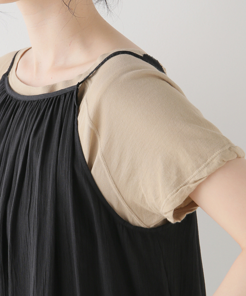 plage(プラージュ)の「RAMIE COTTON MAXI ワンピース(ワンピース・レディース・ベージュ/ブラック・36/38)」の7枚目の写真