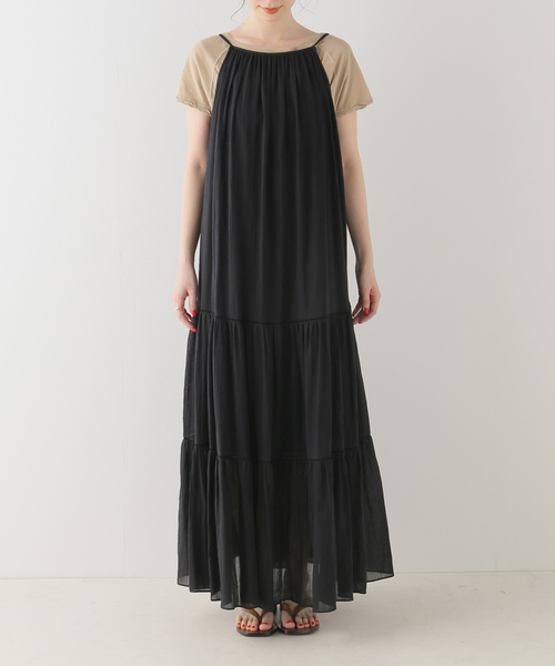 plage(プラージュ)の「RAMIE COTTON MAXI ワンピース(ワンピース・レディース・ベージュ/ブラック・36/38)」の12枚目の写真