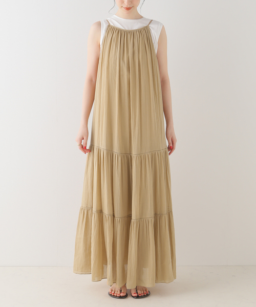 Plage - ちーこさま専用★新品★プラージュ✔︎plage★ベージュニットワンピ✔︎ セール】RAMIE COTTON MAXI ワンピース（ワンピース）｜Plage