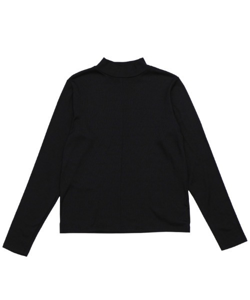 セール】リブセンタープチハイネックトップス（Tシャツ