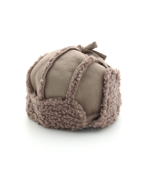 MAKE YOUR DAY（メイクユアデイ）の「ボアパイロットキャップ（キャップ・キッズ・アイボリー/ブラック/ブラウン/ベージュ・56/52/50/54）」の18枚目の写真