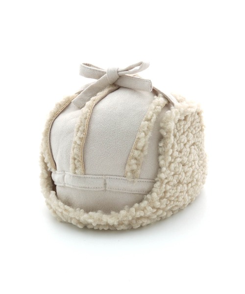 MAKE YOUR DAY（メイクユアデイ）の「ボアパイロットキャップ（キャップ・キッズ・アイボリー/ブラック/ブラウン/ベージュ・56/52/50/54）」の21枚目の写真