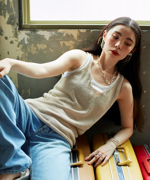 Nothing And Others(ナッシングアンドアザーズ)の「「Nothing And Others/ナッシングアンドアザーズ」Ellipse chain Necklace(ネックレス・レディース・シルバー・FREE)」の9枚目の写真