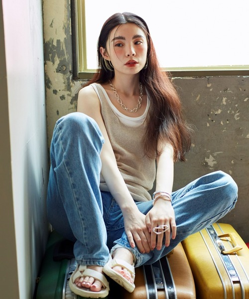 Nothing And Others(ナッシングアンドアザーズ)の「「Nothing And Others/ナッシングアンドアザーズ」Ellipse chain Necklace(ネックレス・レディース・シルバー・FREE)」の6枚目の写真